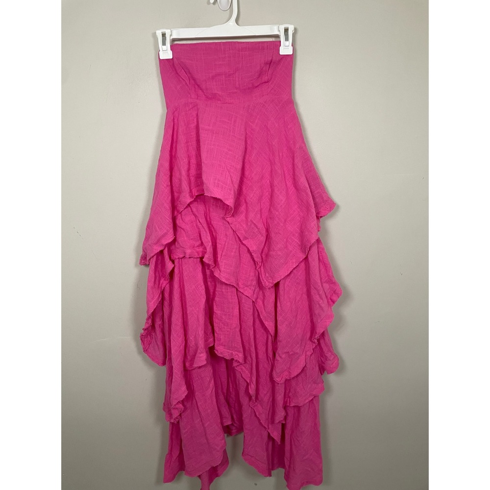 Free People Seraina Maxi Dress In Pink Size Small Bohemian Feminine European - Picture 2 of 12